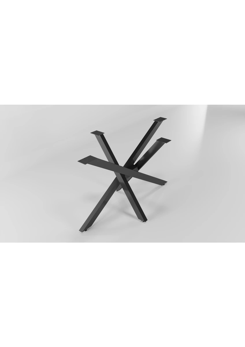 Ahtapot Model Metal Ayak Seti Siyah Metal Masa Ayağı